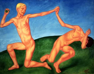 Die spielenden Jungen, 1911